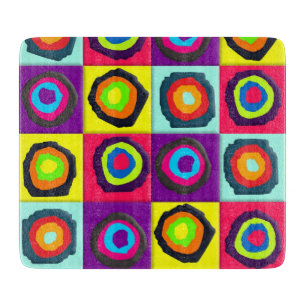 Tabla De Cortar Patrón de círculos abstractos modernos