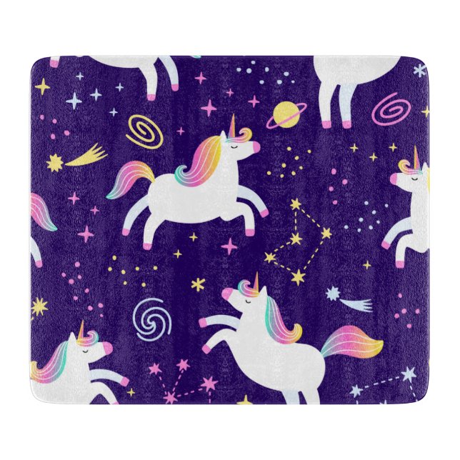 Tabla De Cortar Patrón de club de fans de Unicorn (Anverso)