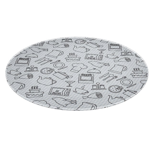 Tabla De Cortar Patrón de cocina 4 (Borde)