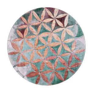 Tabla De Cortar Patrón de color de agua abstracto de color rosa de