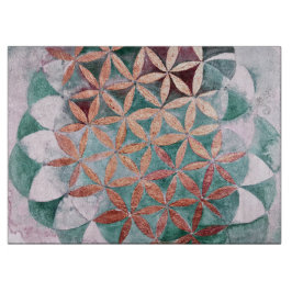 Tabla De Cortar Patrón de color de agua abstracto de color rosa de