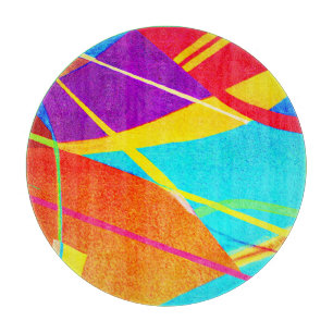 Tabla De Cortar Patrón de color expresivo