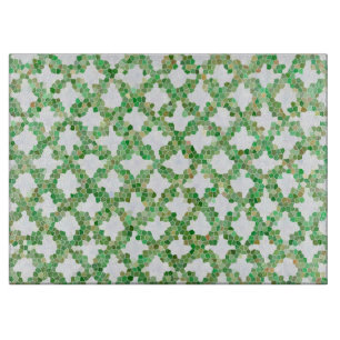 Tabla De Cortar Patrón de color verde