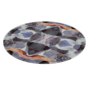 Tabla De Cortar Patrón de Conchas Marinas