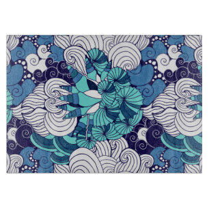 Tabla De Cortar Patrón de conchas marinas fundidas