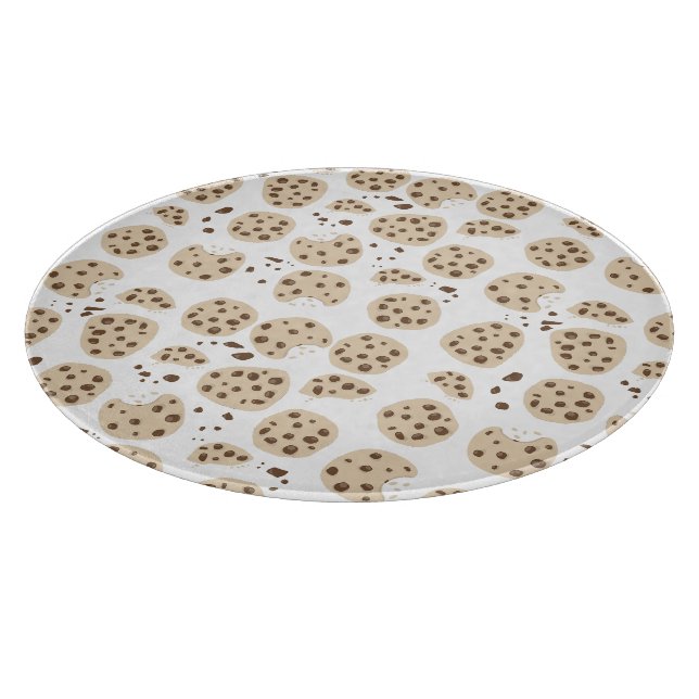 Tabla De Cortar Patrón de cookies de chocolate (Borde)