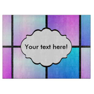 Tabla De Cortar Patrón de cuadrados de degradado