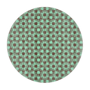 Tabla De Cortar Patrón de Cuadro de Diamante de Verificación Color