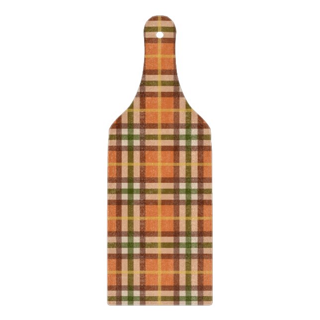 Tabla De Cortar Patrón de Cuadro de Otoño (Anverso)
