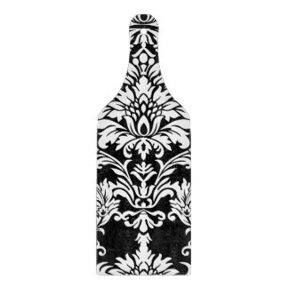 Tabla De Cortar Patrón de Damasco Negro
