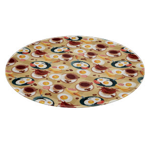 Tabla De Cortar Patrón de desayuno 3