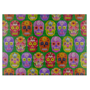 Tabla De Cortar Patrón de descompresión de flores 2018