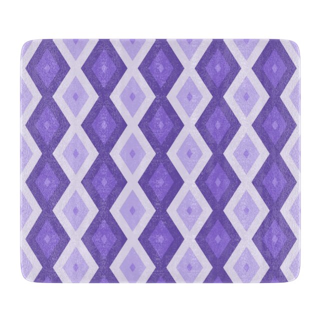 Tabla De Cortar Patrón de diamante violento (Anverso)
