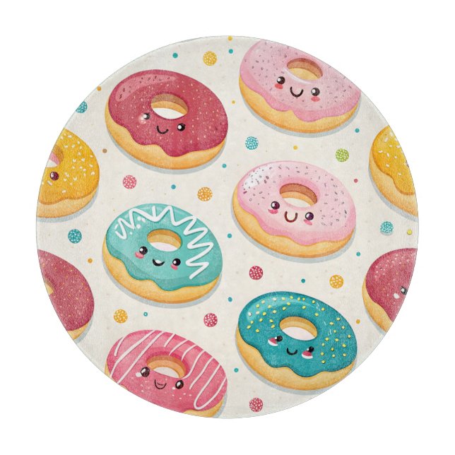 Tabla De Cortar Patrón de Donuts (Anverso)