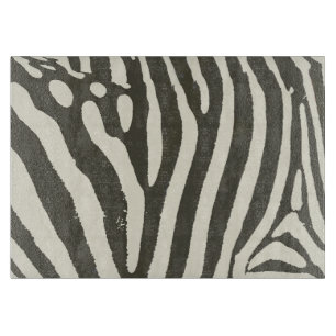 Tabla De Cortar Patrón de estampado animal de cebra a rayas modern