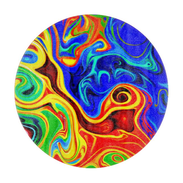 Tabla De Cortar Patrón de estilo intenso (Anverso)