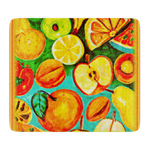 Tabla De Cortar Patrón de fruta caprichoso. ¡Hazte con una en Zazz