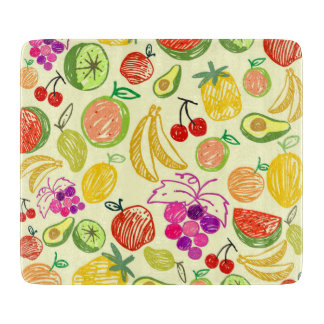 Tabla De Cortar Patrón de frutas