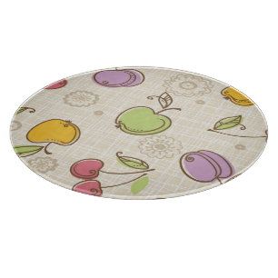 Tabla De Cortar Patrón de frutas