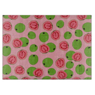 Tabla De Cortar Patrón de frutas de guayaba