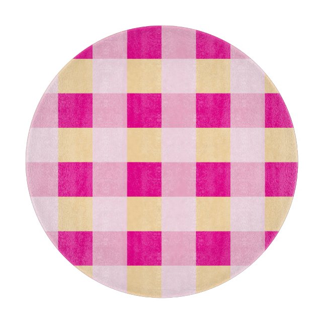 Tabla De Cortar Patrón de Gingham (Anverso)