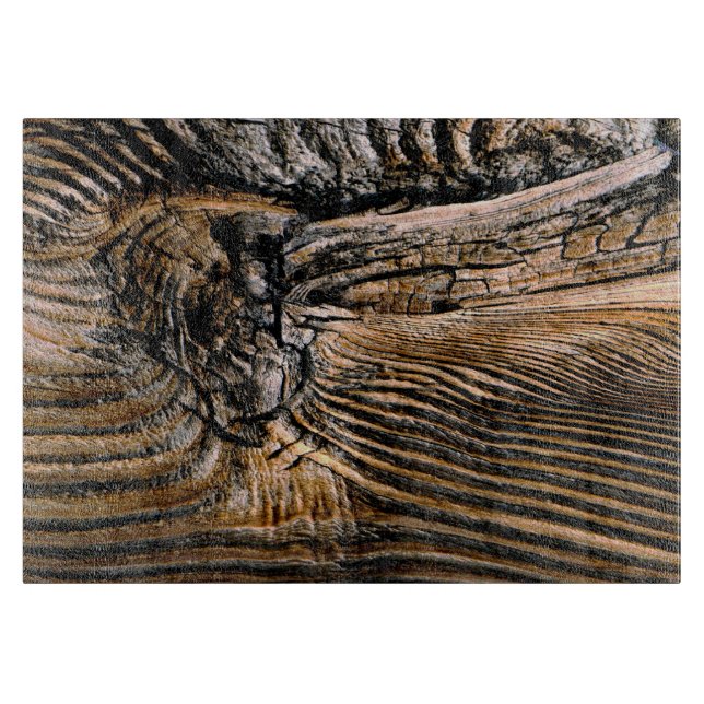 Tabla De Cortar Patrón de grano de madera (Anverso)