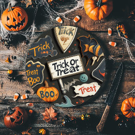 Tabla De Cortar Patrón de Halloween