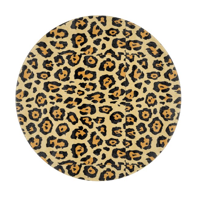 Tabla De Cortar Patrón de impresión de animales leopardos-25560 (Anverso)