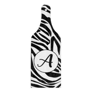 Tabla De Cortar Patrón de impresión de cebra en blanco y negro atr