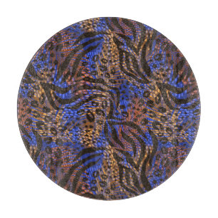 Tabla De Cortar Patrón de impresión lujoso Leopard y Zebra