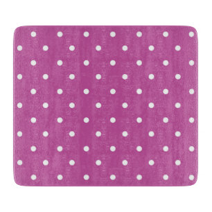 Tabla De Cortar Patrón de lunares de fondo magenta sin costuras