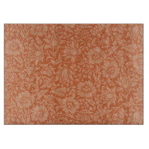Tabla De Cortar Patrón de Malva de William Morris: Floral Terracot