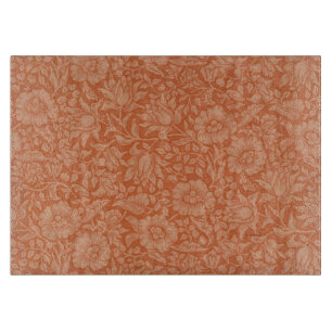 Tabla De Cortar Patrón de Malva de William Morris: Floral Terracot