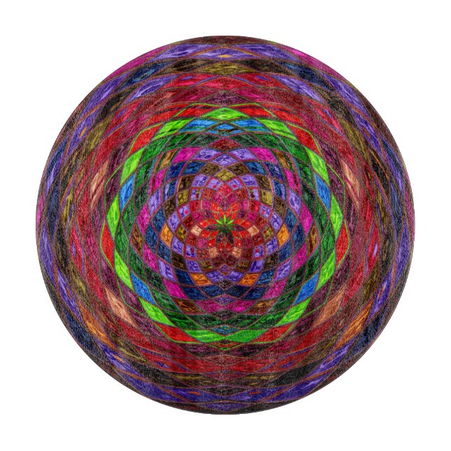 Tabla De Cortar Patrón de mosaico abstracto #5 (Anverso)
