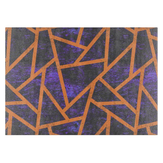 Tabla De Cortar Patrón de mosaico de Halloween (Anverso)