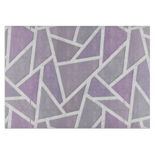 Tabla De Cortar Patrón de mosaico de lavanda