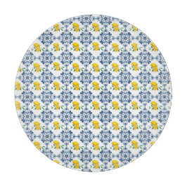 Tabla De Cortar Patrón de mosaico marroquí azul