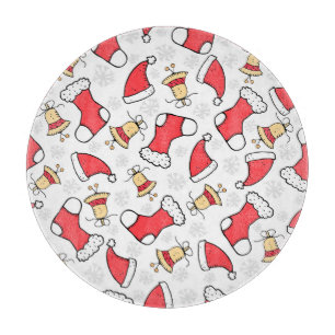 Tabla De Cortar Patrón de Navidades sin inconvenientes, diseño fes