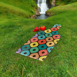 Tabla De Cortar Patrón de ogeo multicolor