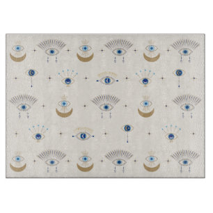 Tabla De Cortar Patrón de ojos malvados