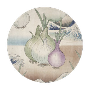 Tabla De Cortar Patrón de onda de cebolla Ukiyo-e