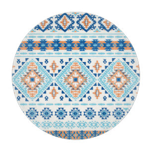 Tabla De Cortar Patrón de ornamento de alfombras tribales indias