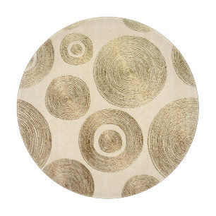Tabla De Cortar Patrón de oro: diseño lujoso abstracto brillante