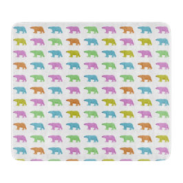 Tabla De Cortar Patrón de oso polar