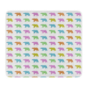 Tabla De Cortar Patrón de oso polar
