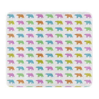 Tabla De Cortar Patrón de oso polar