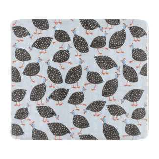 Tabla De Cortar Patrón de pájaro guineano