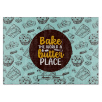 Patrón de panadería divertida con mantequilla de t