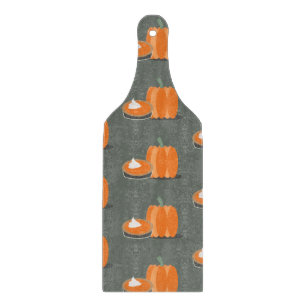 Tabla De Cortar Patrón de pastel de calabaza moderno de calabaza