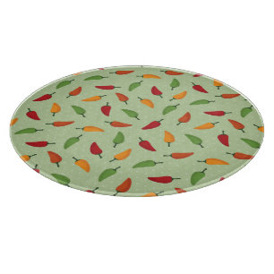 Tabla De Cortar Patrón de pimienta de chile